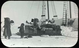 Image: Eskimo [Inuit] Alongside of Bowdoin, Refuge Harbor [actually Schooner Harbour]